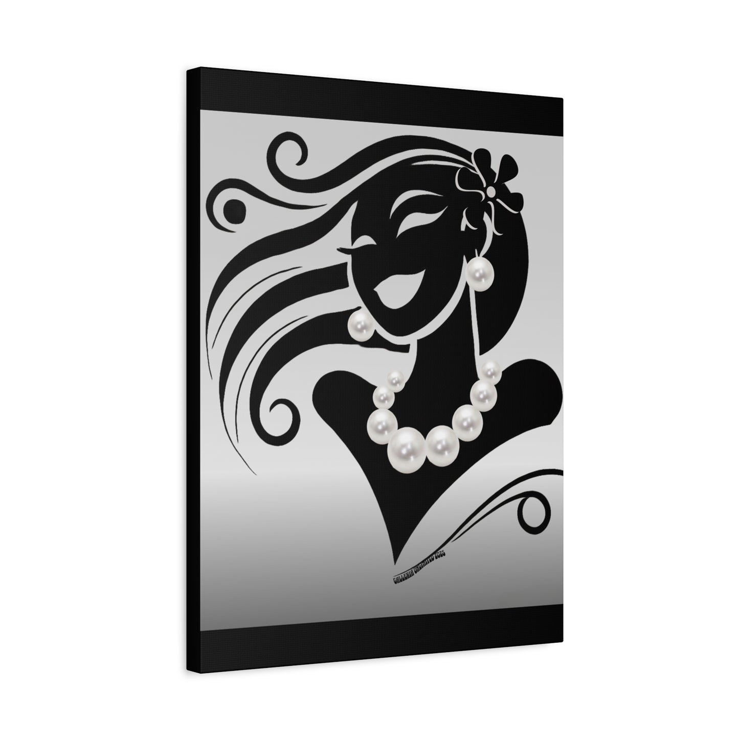 Pearls & Curls6 | Black and White Matte Print