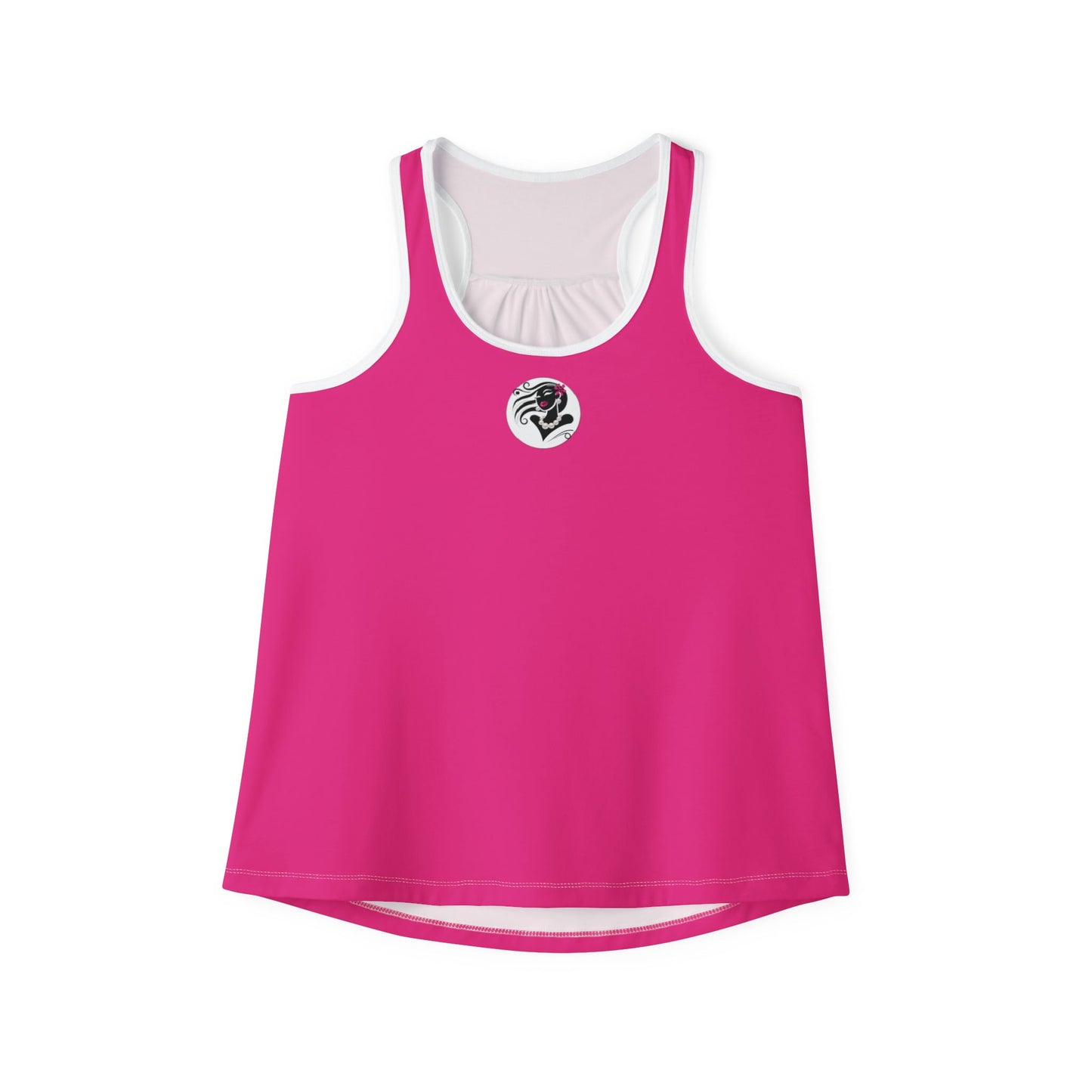 Pearls & Curls6| Pink - Pink Pout Ringer Tank (black or white trim)
