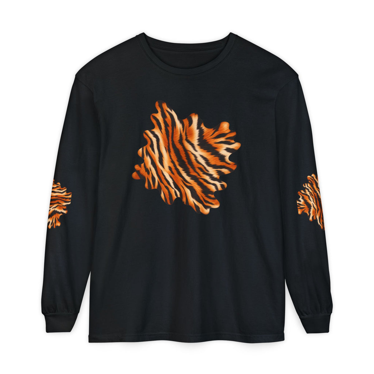 Tiger | Tiger Stripe Patch Long Sleeve T-Shirt (multiple colors)