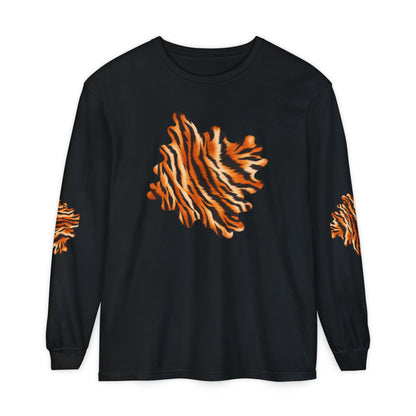 Tiger | Tiger Stripe Patch Long Sleeve T-Shirt (multiple colors)