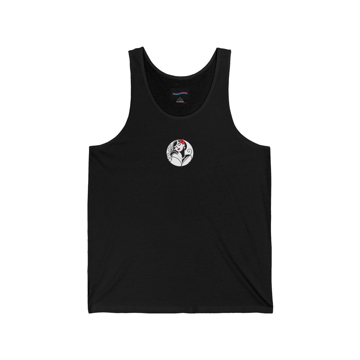 Pearls & Curls 4 | Cherry Kiss Black Jersey Tank