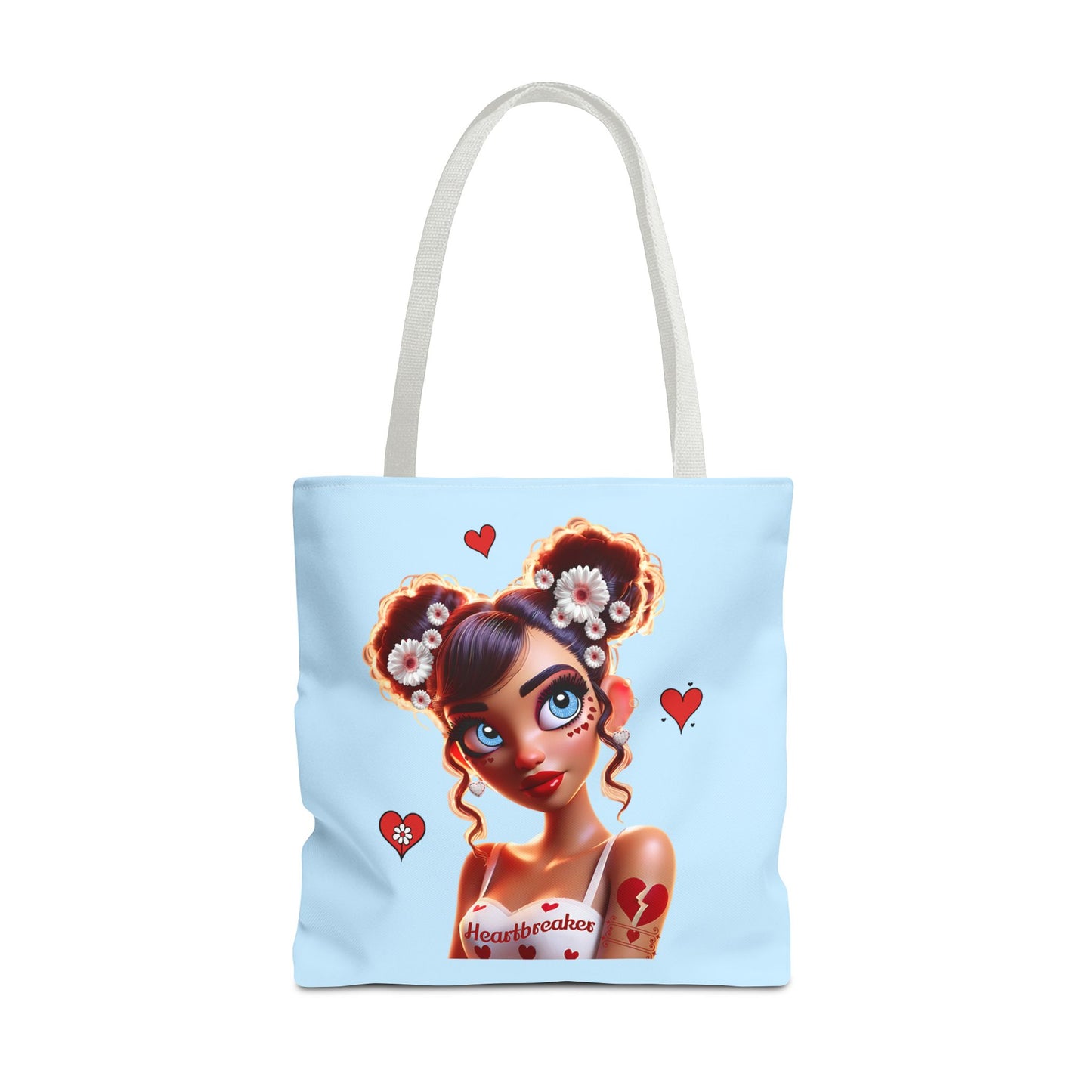 Heartbreaker 1 | Blueberry - Tote Bag, two-tone (multiple sizes/handle colors)