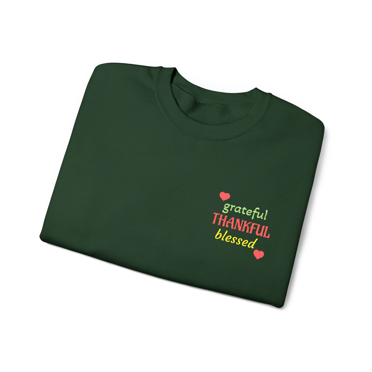 Harvest Haze 2 | Grateful, THANKFUL, Blessed Fall Crewneck Sweatshirt (dark colors)