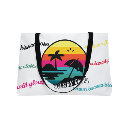Sandy Toes | Coconut Two-Sided Sunset Palm Weekender Tote Bag