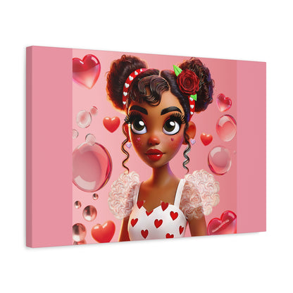 Heartbreaker Girl | Bubblegum - Canvas Print, matte (multiple sizes)