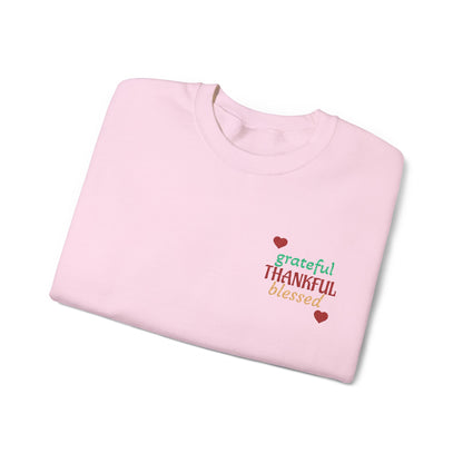 Harvest Haze 2 | Grateful, THANKFUL, Blessed Fall Crewneck Sweatshirt light colors)