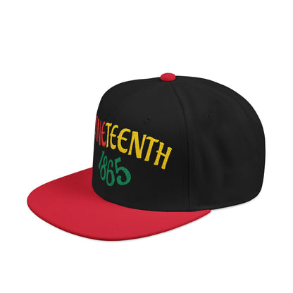 Juneteenth | Embroidered Snapback Hat (black or white)