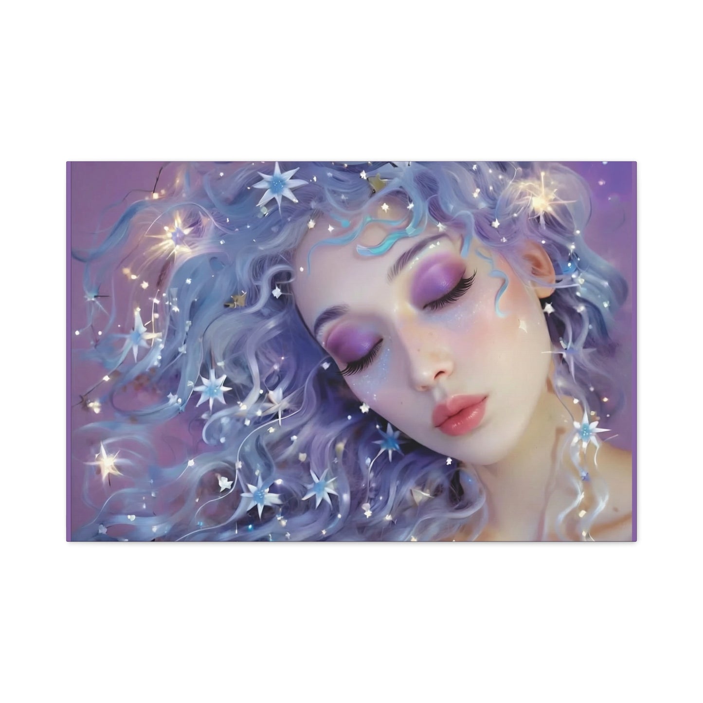 Winter Fantasy2 | Celestial Maiden Serenity Matte Canvas Print