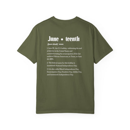 The 92% Club | Juneteenth Celebration Tee, front and back design (multiple colors)