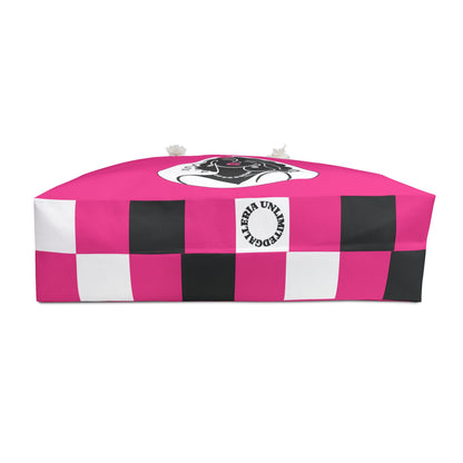 Pearls & Curls 2 | Pink Kiss Double-Sided Weekender Bag