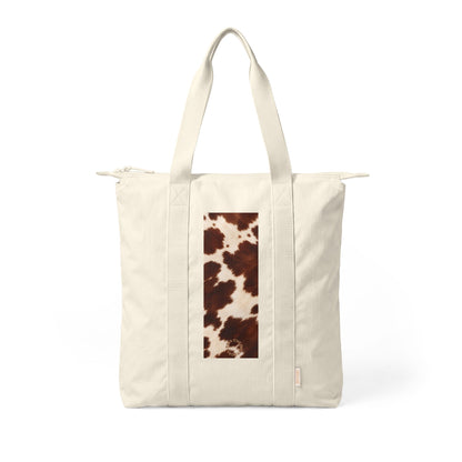 Cow | Cowhide Print Nomad Carry-All Canvas Tote