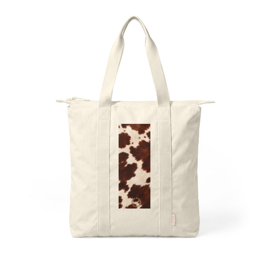 Cow | Cowhide Print Nomad Carry-All Canvas Tote