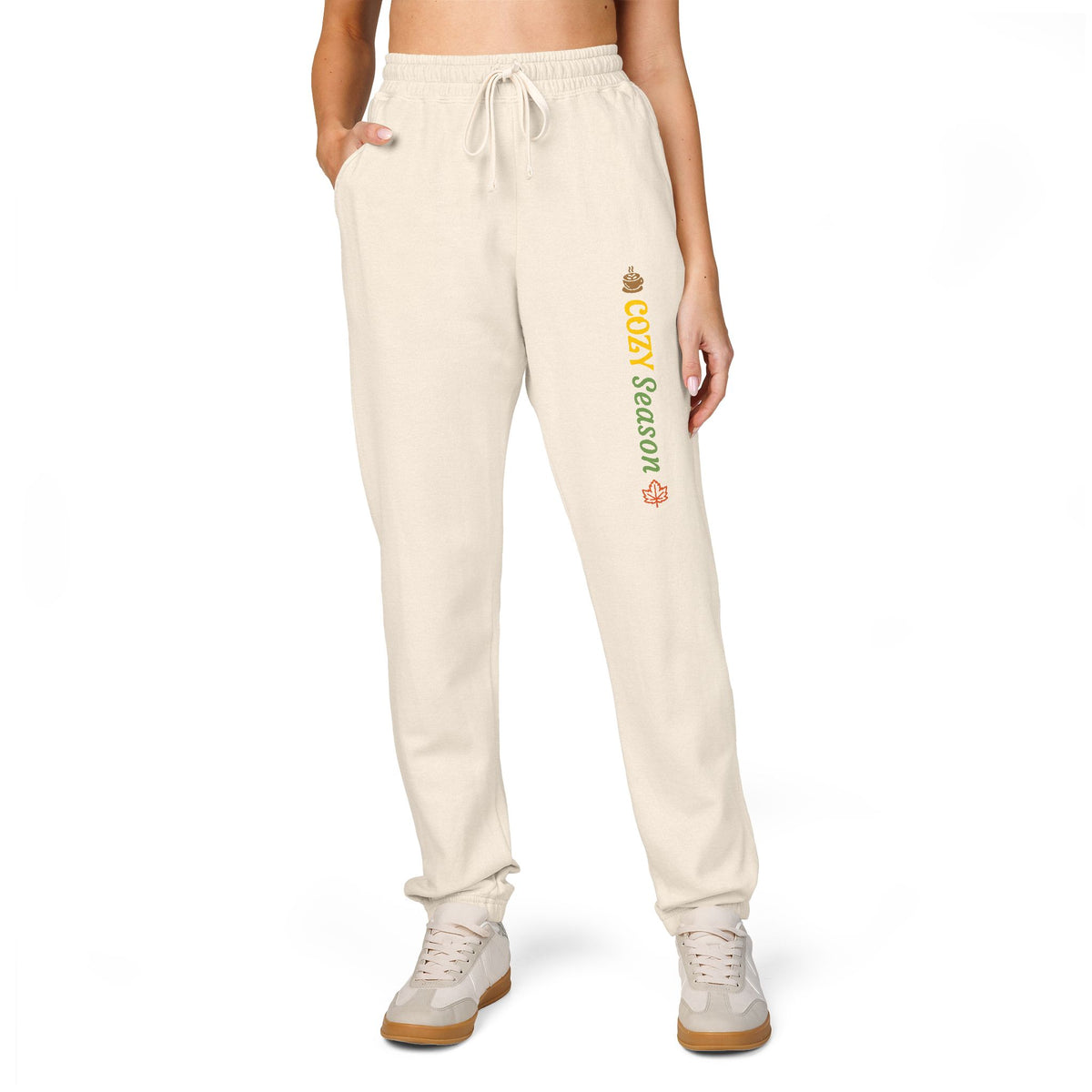 Harvest Haze 9 | "Cozy Season" Vertical Script Garment-Dyed Joggers