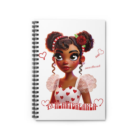 Heartbreaker Girl | Marshmallow - Spiral Notebook