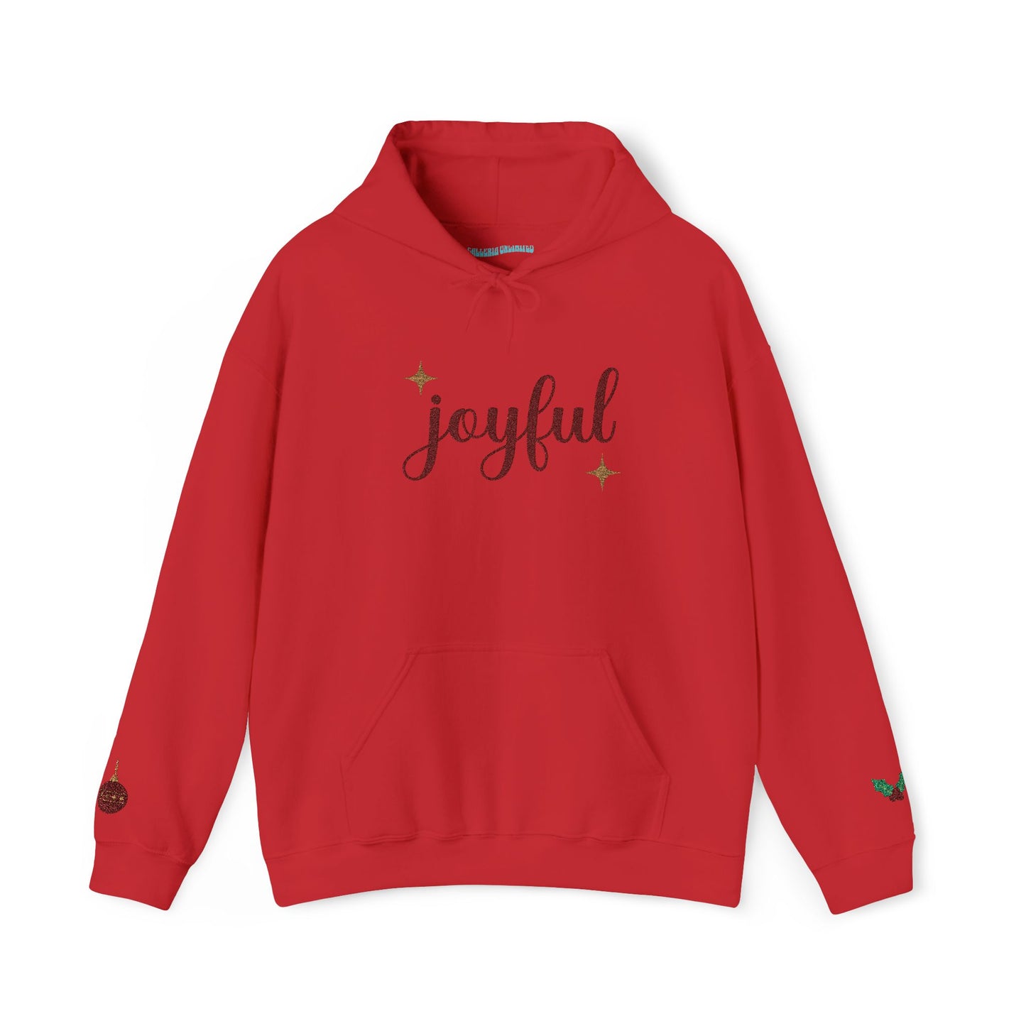 The Joyful Edit1 | Joyful Maroon Embroidered Hoodie (multiple colors)
