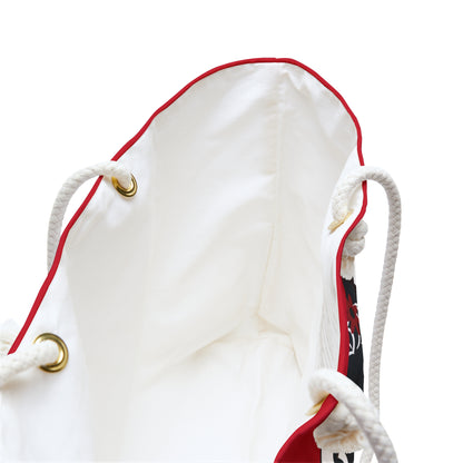 Pearls & Curls 5 | Crimson Kiss Double-Sided Weekender Bag