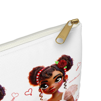 Heartbreaker Girl | Marshmallow - Zipper Accessory Pouch (small/large)