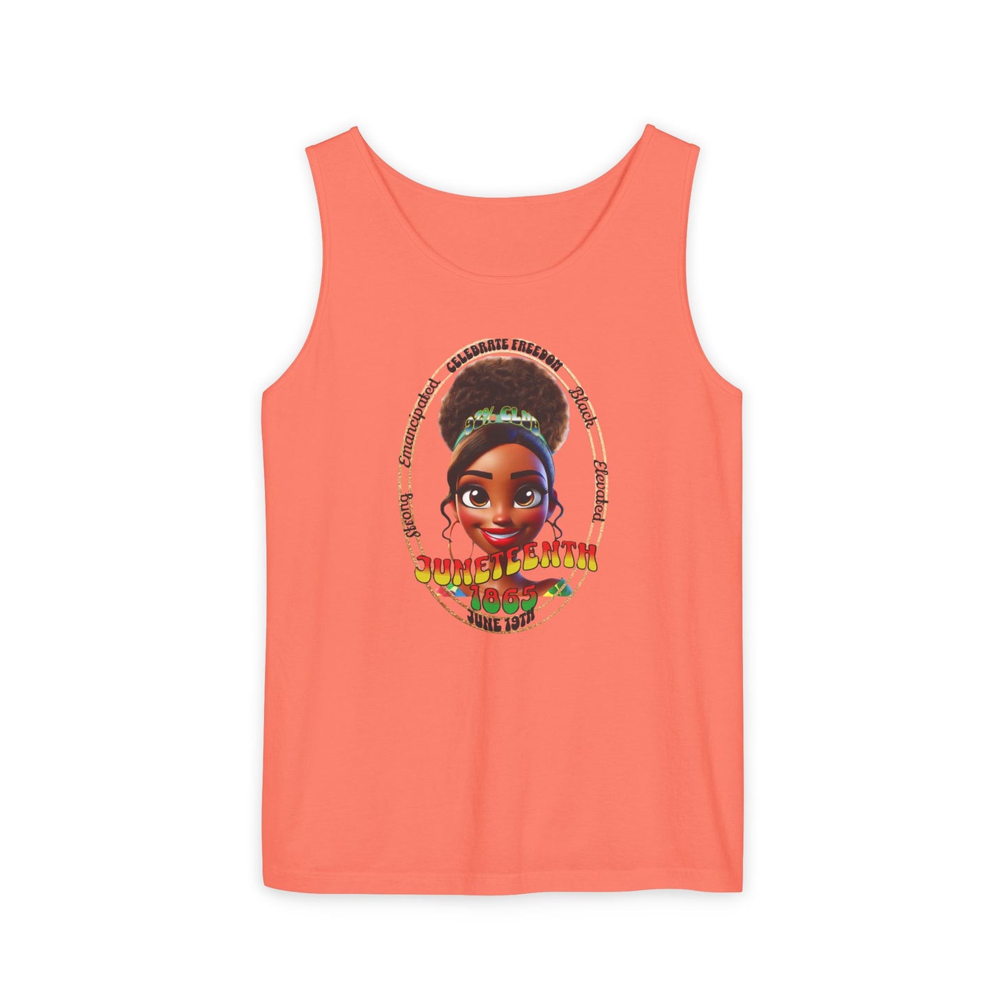 Juneteenth | Graphic Celebratory Tank Top (front and back design)