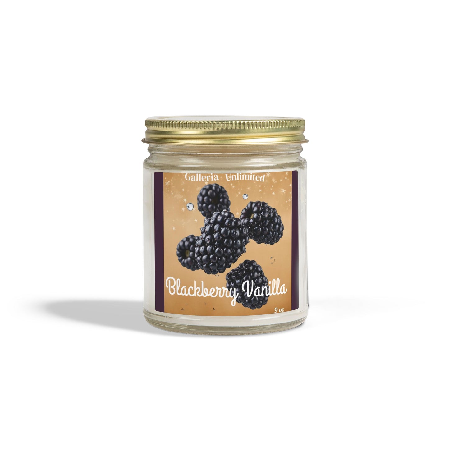 The Cozy Edit6 | Blackberry Vanilla Scented Candle (9oz) — Natural Soy Wax Jar