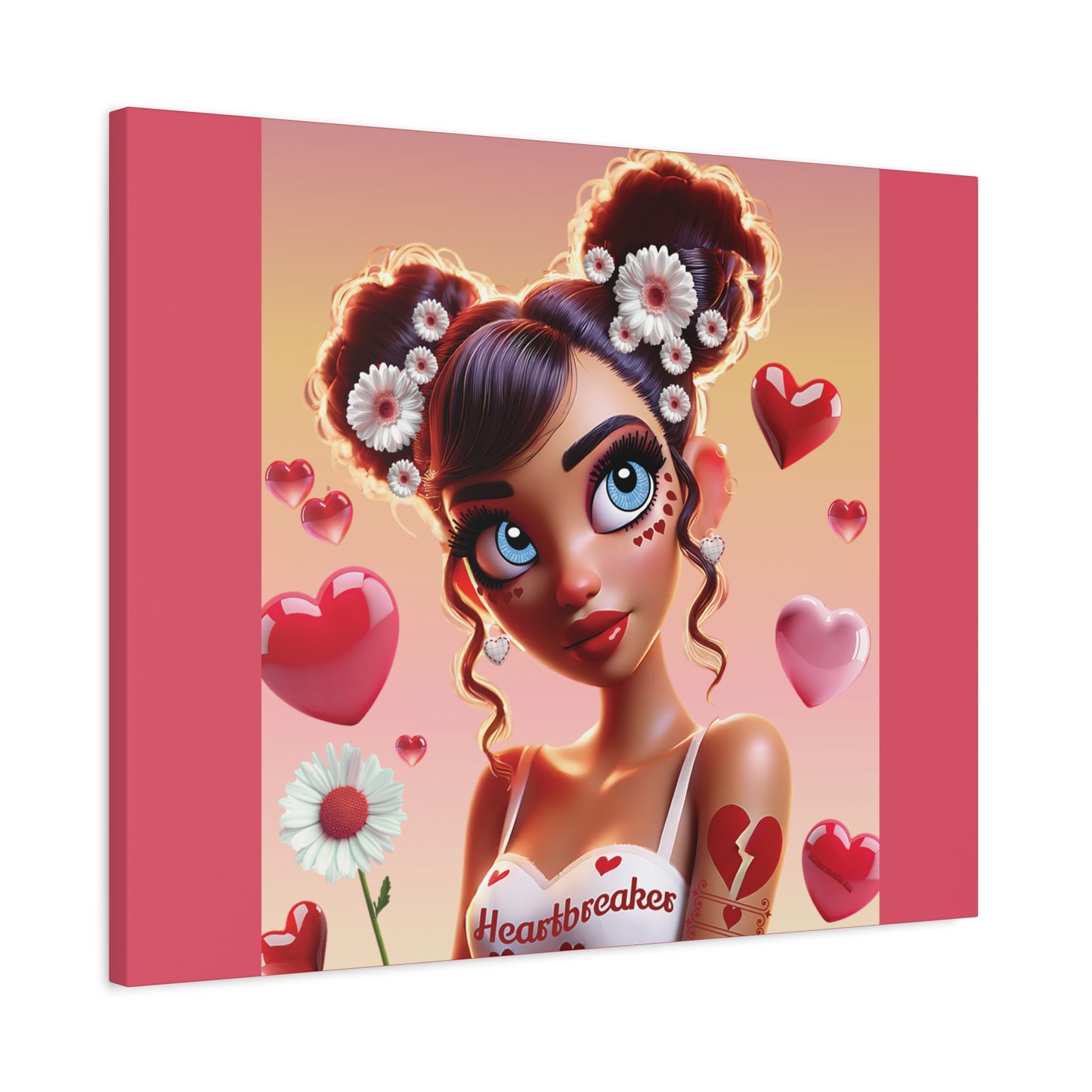 Heartbreaker 1 | Raspberry - Canvas Print, matte (multiple sizes)