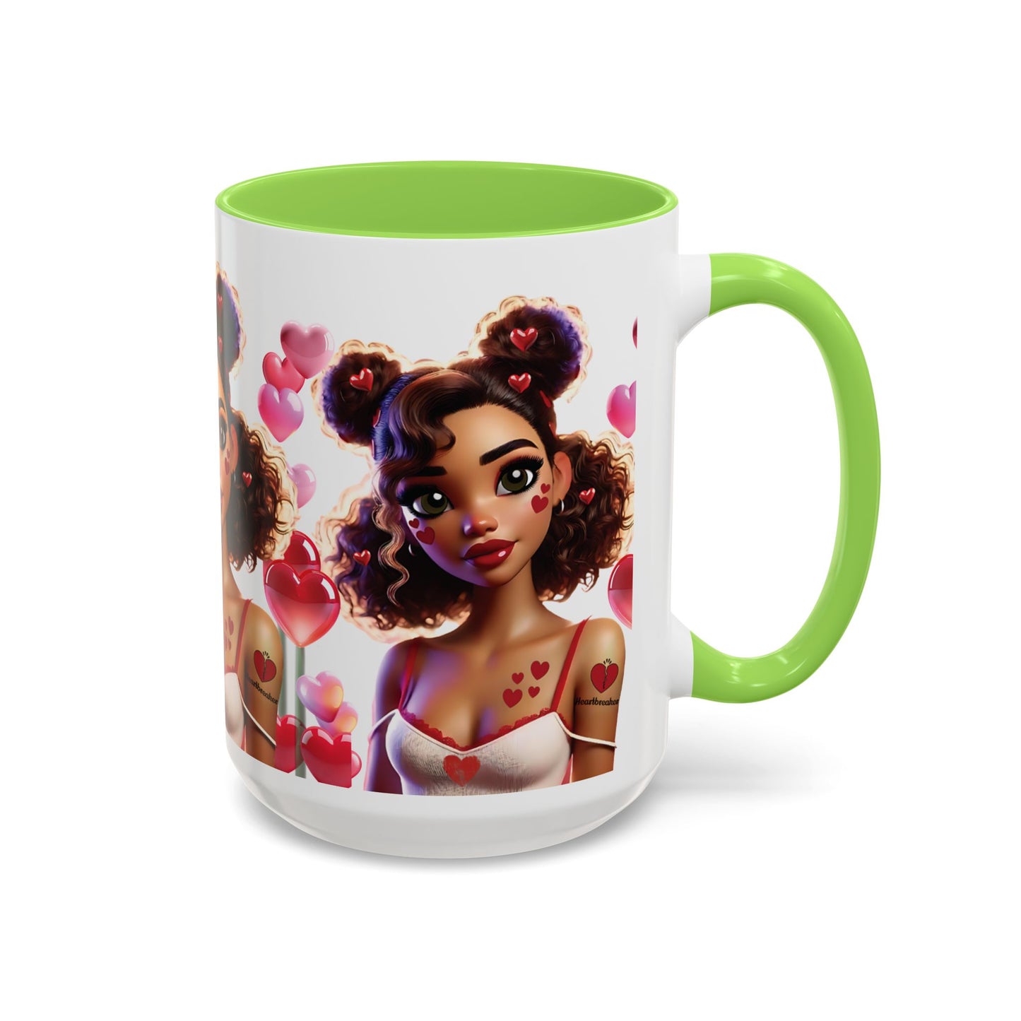 Heartbreaker 2 | Marshmallow - Coffee Mug, two-tone, 15 oz (multiple handle colors)