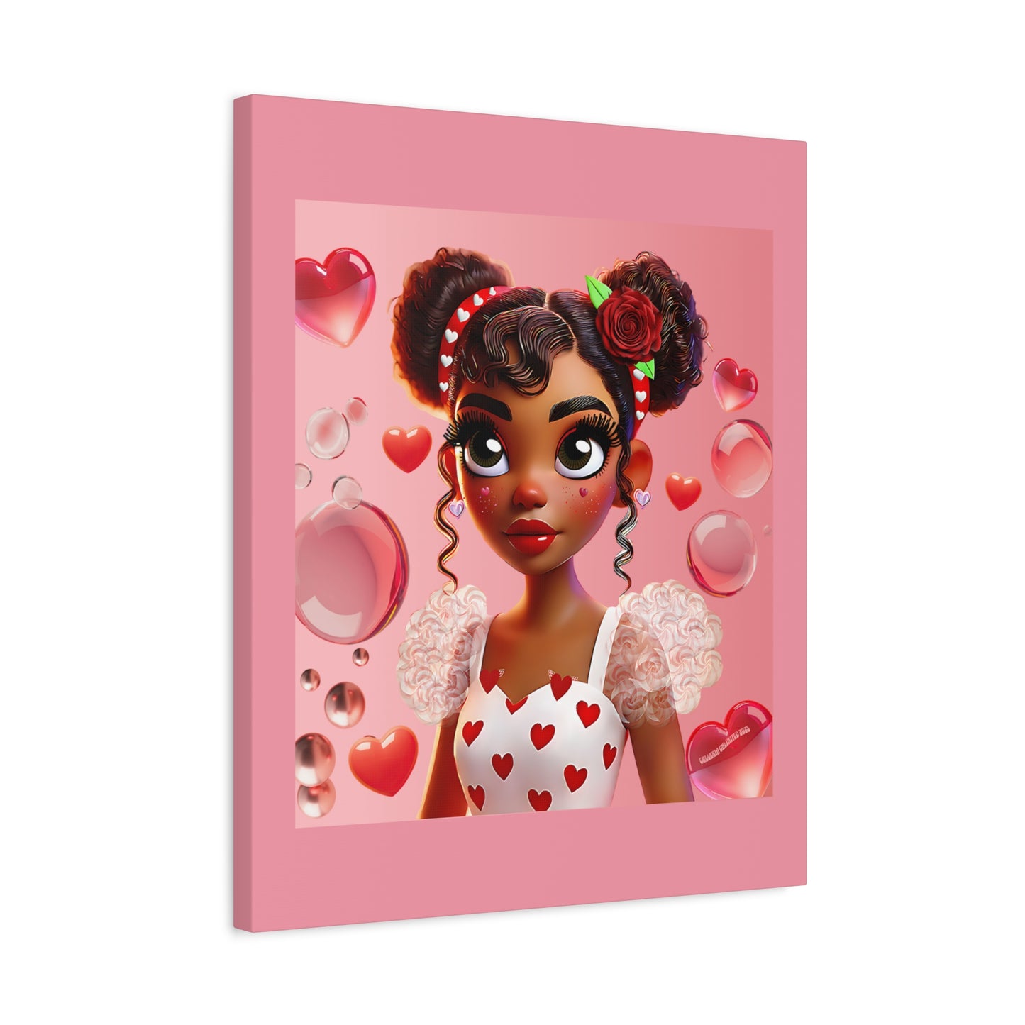 Heartbreaker Girl | Bubblegum - Canvas Print, matte (multiple sizes)