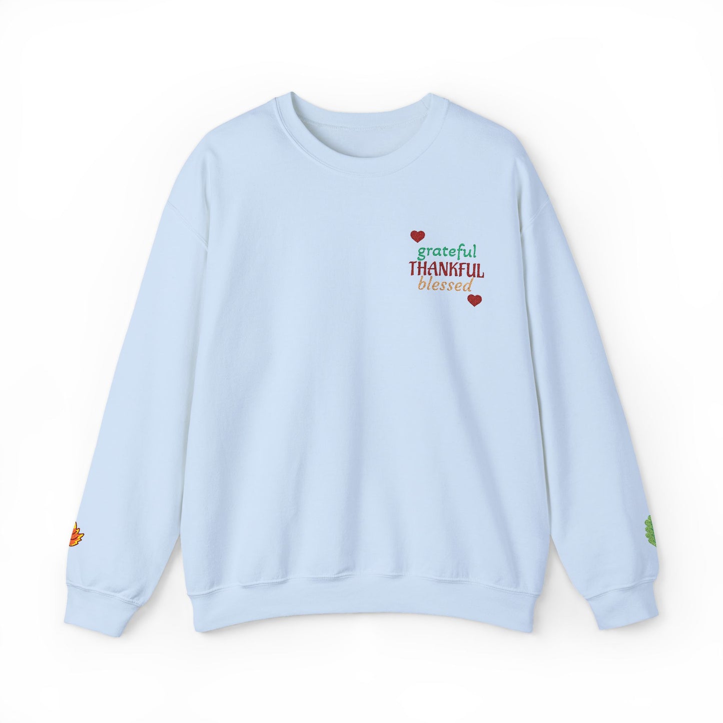 Harvest Haze 2 | Grateful, THANKFUL, Blessed Fall Crewneck Sweatshirt light colors)