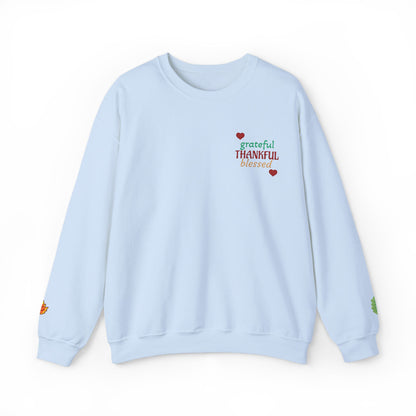Harvest Haze 2 | Grateful, THANKFUL, Blessed Fall Crewneck Sweatshirt light colors)