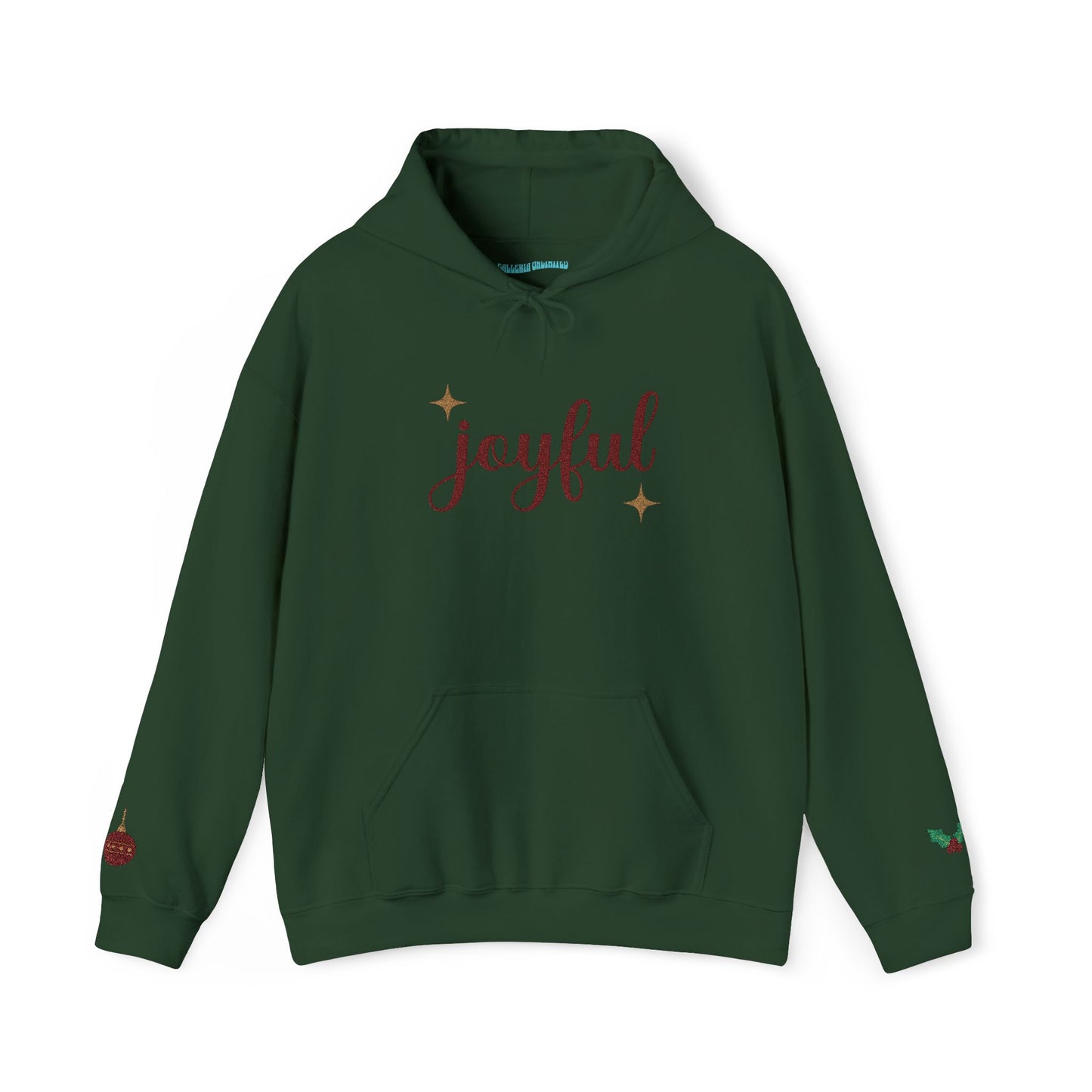 The Joyful Edit1 | Joyful Maroon Embroidered Hoodie (multiple colors)