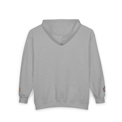Harvest Haze | 'Cozy Season' Zip Hoodie — Autumn Coffee & Leaves Full-Zip Sweatshirt