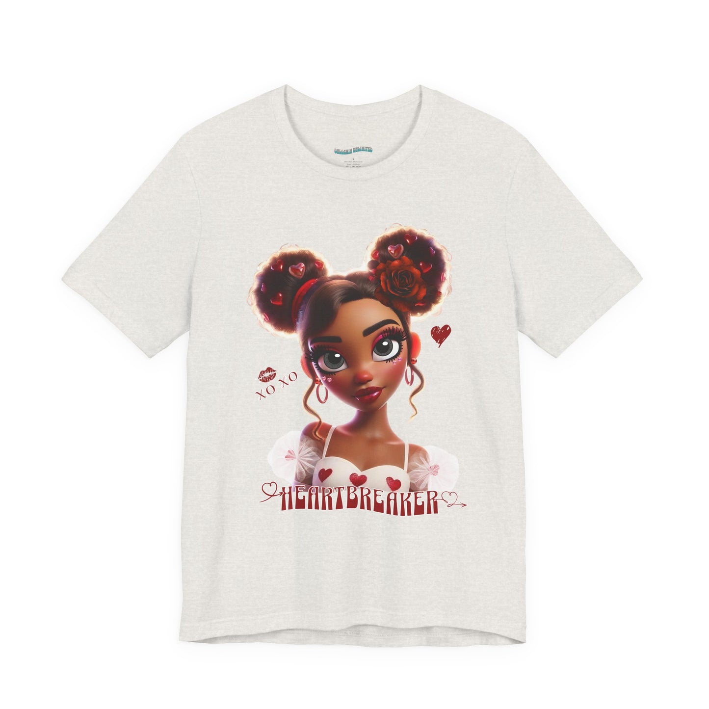 Heartbreaker 3 | Tee, Red Typography - short sleeve (multiple sizes/colors)