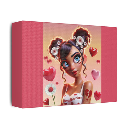 Heartbreaker 1 | Raspberry - Canvas Print, satin (multiple sizes)