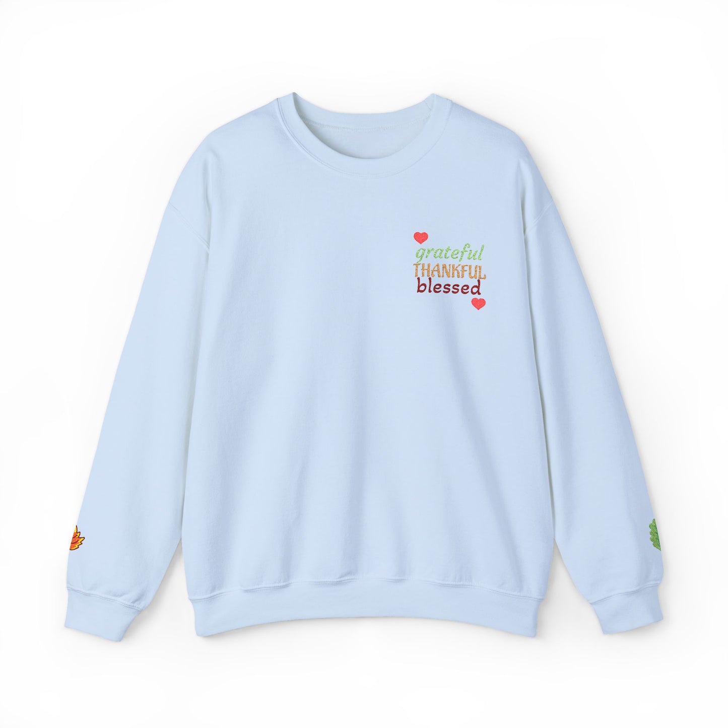 Harvest Haze | Grateful, THANKFUL, Blessed Fall Crewneck Sweatshirt (multiple colors)