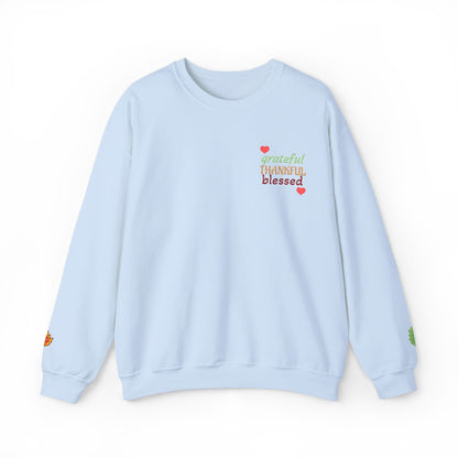 Harvest Haze | Grateful, THANKFUL, Blessed Fall Crewneck Sweatshirt (multiple colors)