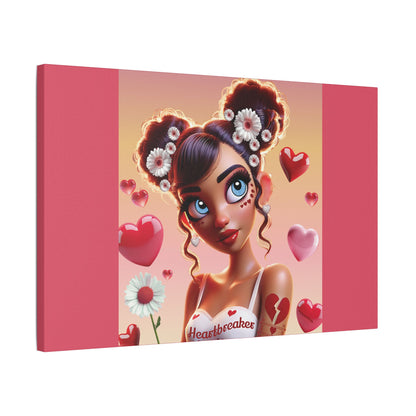 Heartbreaker 1 | Raspberry - Canvas Print, satin (multiple sizes)