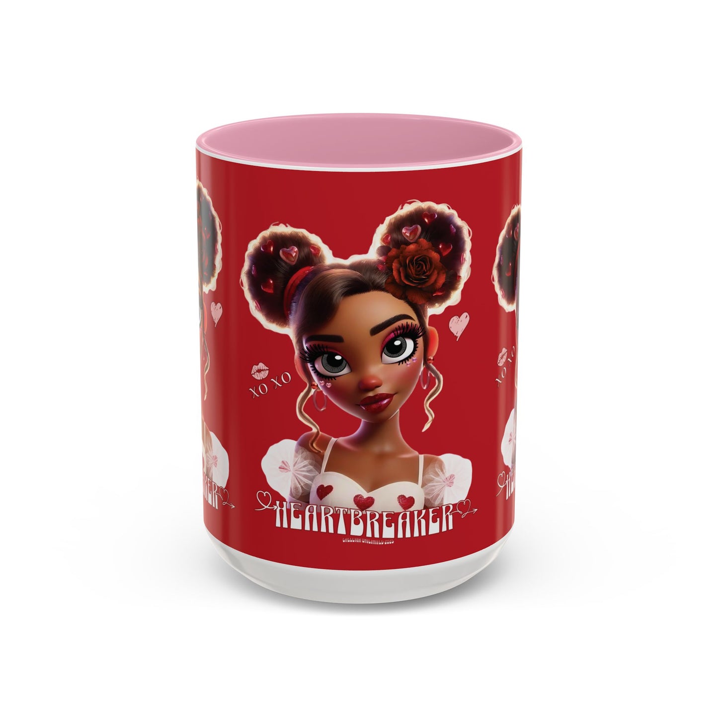 Heartbreaker 3| Cherry - Coffee Mug, two-tone, 15 oz (multiple handle colors)