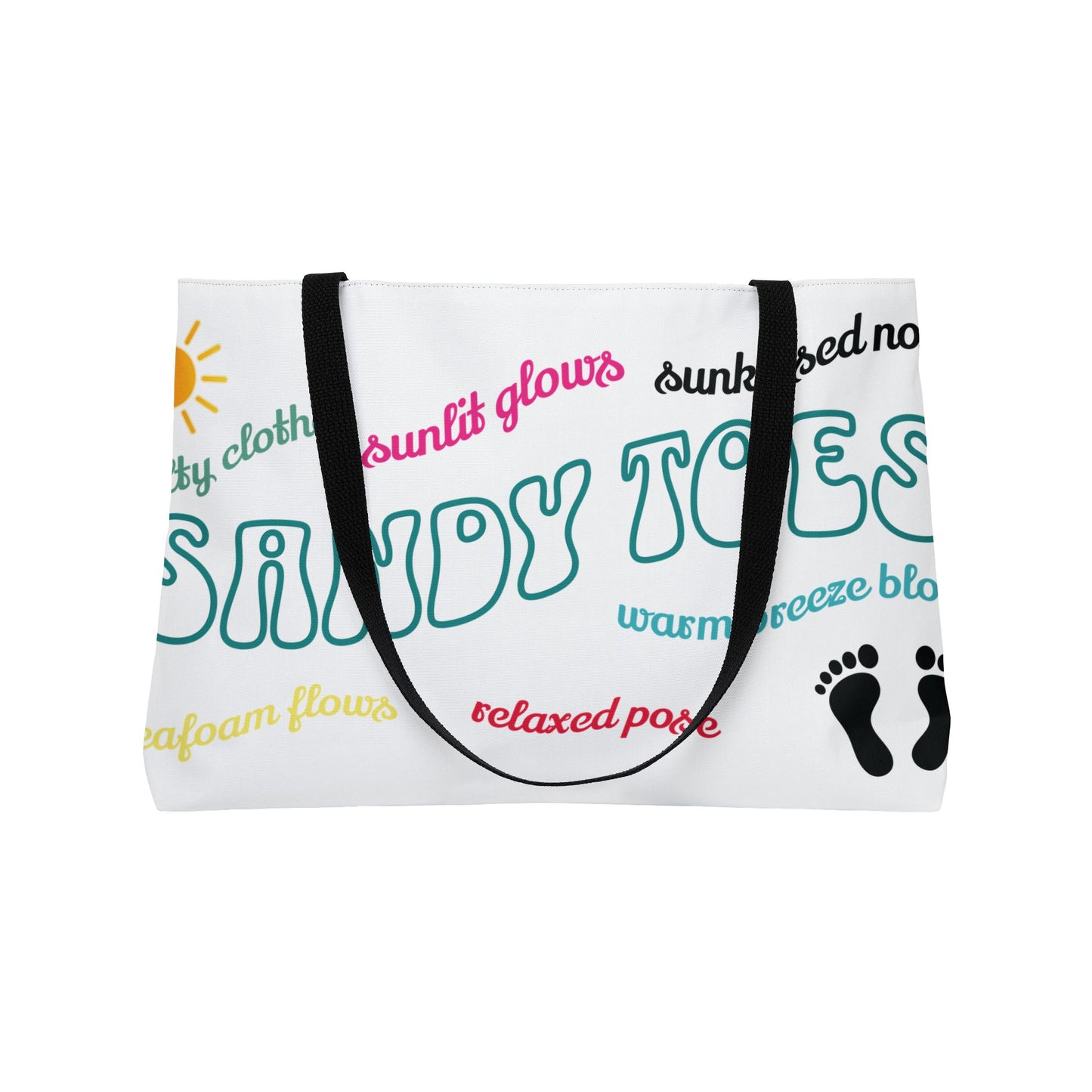 Sandy Toes | Coconut Two-Sided Sunset Palm Weekender Tote Bag