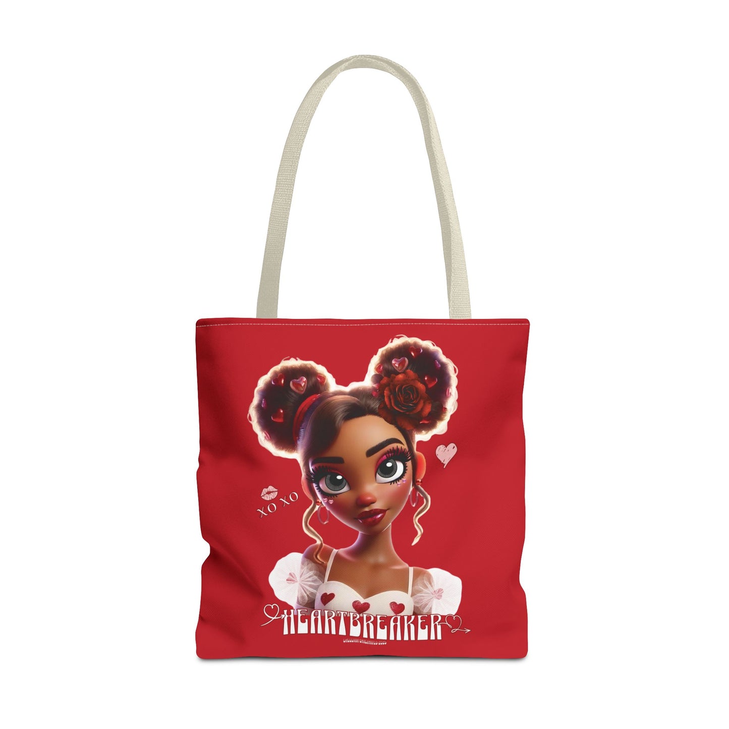 Heartbreaker 3 | Cherry - Tote Bag, two-tone (multiple sizes/handle colors)