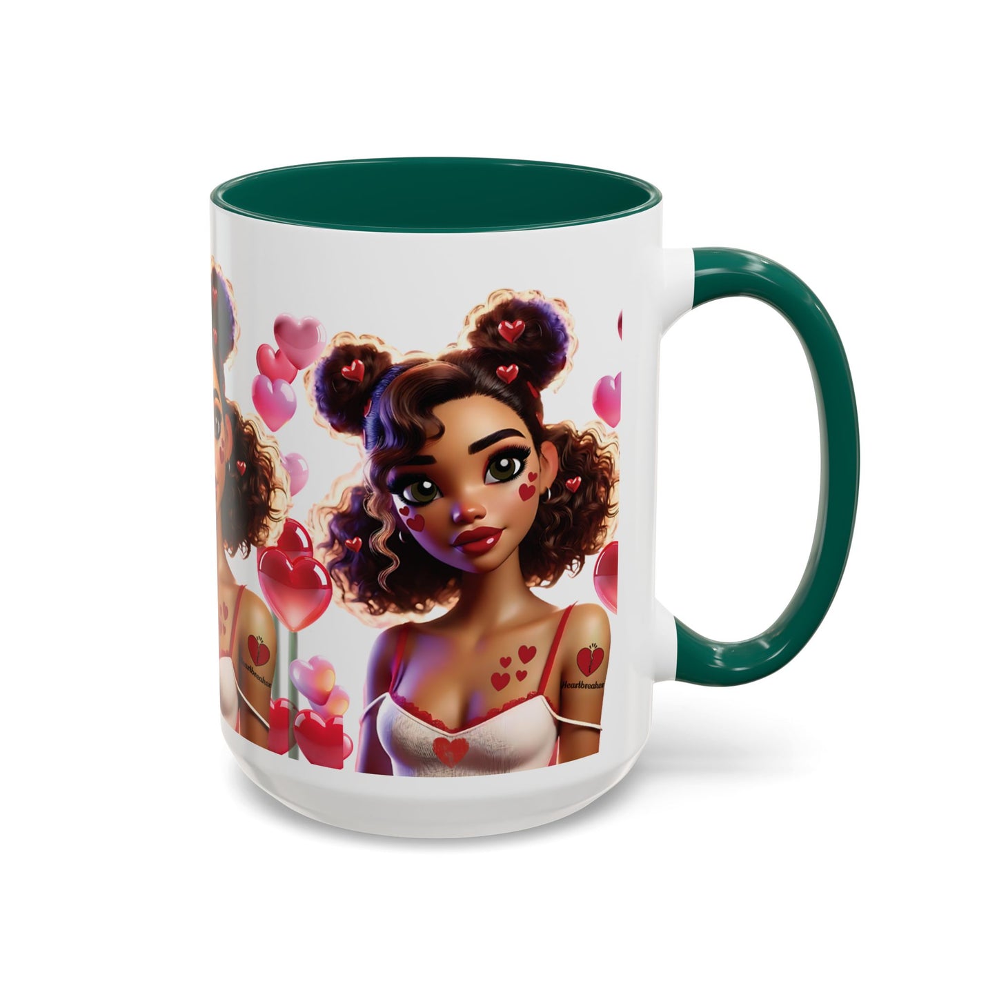 Heartbreaker 2 | Marshmallow - Coffee Mug, two-tone, 15 oz (multiple handle colors)
