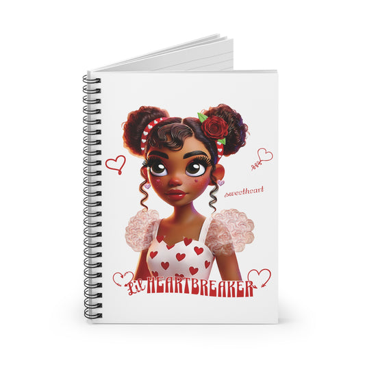 Heartbreaker Girl | Marshmallow - Spiral Notebook