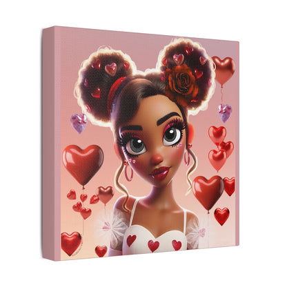 Heartbreaker 3 | Cotton Candy Satin Stretched Canvas Print
