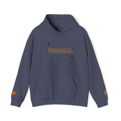 Autumn Harvest 3 | 'Thankful' Gold Embroidered Fall Hoodie (multiple colors)