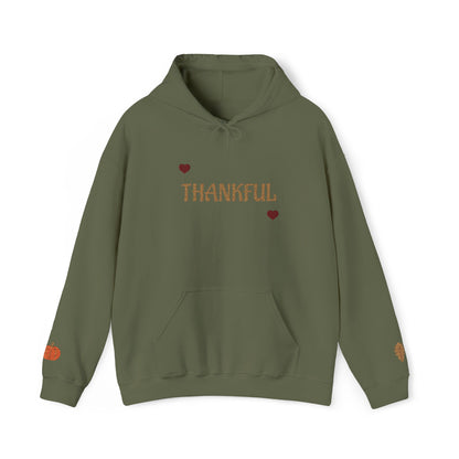 Autumn Harvest 3 | 'Thankful' Gold Embroidered Fall Hoodie (multiple colors)
