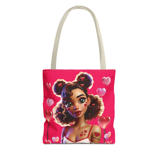 Heartbreaker 2 | Watermelon All Over Print Two-Tone Tote Bag (multiple sizes/strap colors)