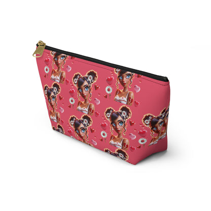 Heartbreaker 1 | Raspberry - Zipper Makeup Pouch (small/large)