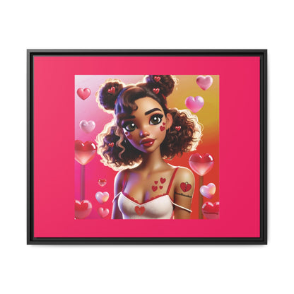 Heartbreaker 2 | Watermelon - Canvas Print, framed matte (multiple sizes/multiple frame colors)