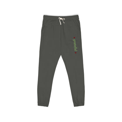 Harvest Haze 8 | Grateful' Vertical Green Script Joggers