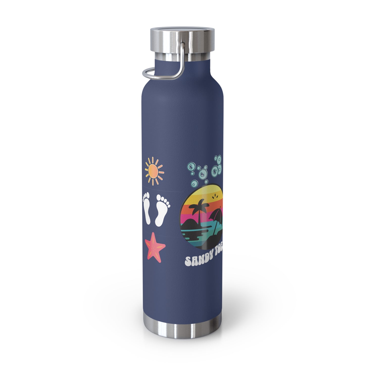 Sandy Toes | Insulated Water Bottle, 22oz (Copper Vacuum)