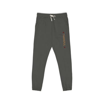 Harvest Haze 8 | 'THANKFUL' Vertical Gold Script Joggers