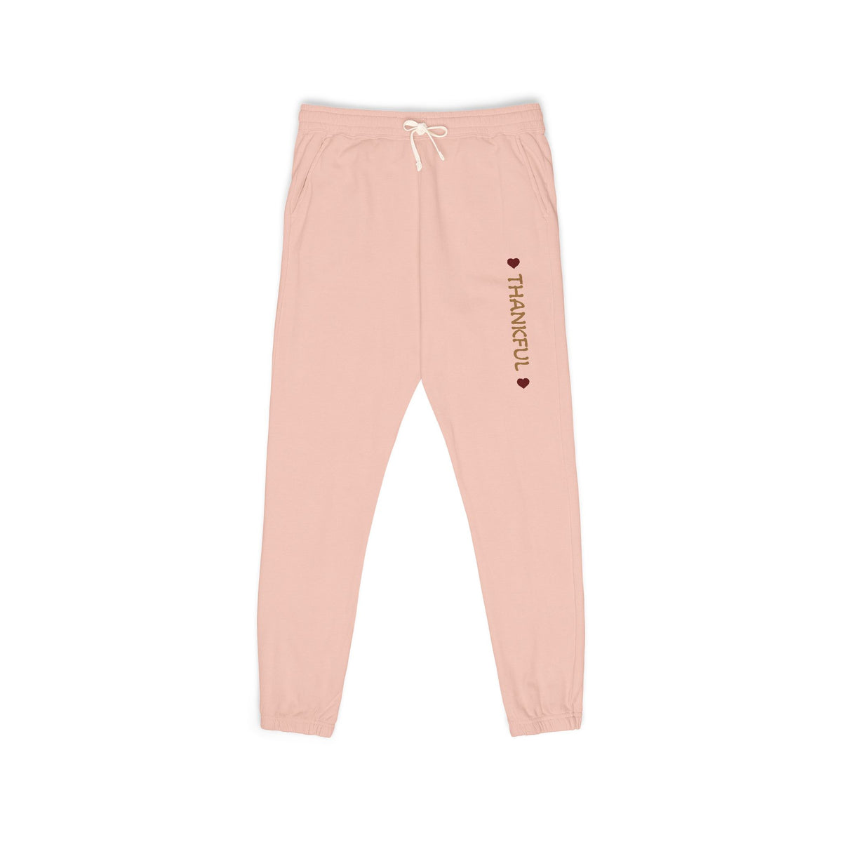 Harvest Haze 8 | 'THANKFUL' Vertical Gold Script Joggers